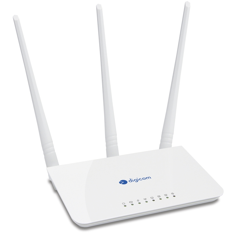 DIGICOM Modem Router ADSL2+ Digicom W300N 8E4566 4 porte LAN